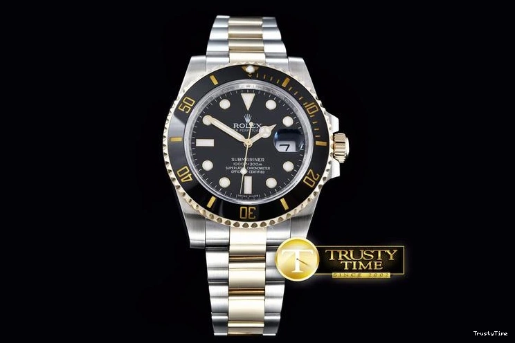 1030 ROLSUB183A – Submariner 116613 18K Wrapped TT Blk V7 Noob A- Bold 1061